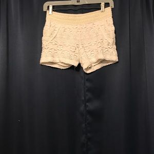Justice white lace shorts